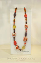 Carica l'immagine nel visualizzatore di Gallery, Collana LUNGA MurrinaMurano Venezia CORAL BAY ARANCIO