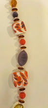 Carica l'immagine nel visualizzatore di Gallery, Collana LUNGA MurrinaMurano Venezia CORAL BAY ARANCIO