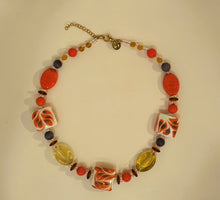 Carica l'immagine nel visualizzatore di Gallery, Collana GIROCOLLO MurrinaMurano Venezia CORAL BAY ARANCIO