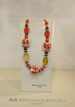 Carica l'immagine nel visualizzatore di Gallery, Collana GIROCOLLO MurrinaMurano Venezia CORAL BAY ARANCIO