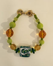 Carica l'immagine nel visualizzatore di Gallery, Bracciale MurrinaMurano Venezia CORAL BAY VERDE