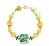 Carica l'immagine nel visualizzatore di Gallery, Bracciale MurrinaMurano Venezia CORAL BAY VERDE