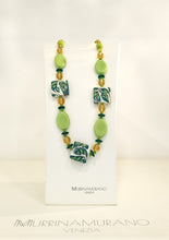 Carica l'immagine nel visualizzatore di Gallery, Collana GIROCOLLO CORAL BAY VERDE MurrinaMurano Venezia