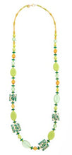 Carica l'immagine nel visualizzatore di Gallery, Collana LUNGA MurrinaMurano Venezia CORAL BAY VERDE