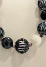 Carica l'immagine nel visualizzatore di Gallery, Collana GIROCOLLO MurrinaMurano Venezia GEA NERO