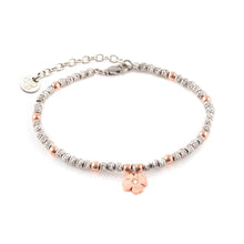 Carica l'immagine nel visualizzatore di Gallery, Bracciale Glamour, Quadrifoglio Rose Gold Sparkling
