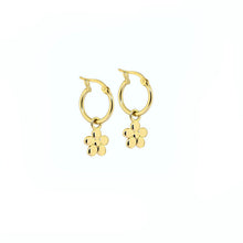 Carica l'immagine nel visualizzatore di Gallery, Orecchini Mini Creole, Margherite Gold