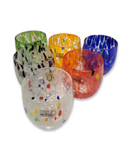 Carica l'immagine nel visualizzatore di Gallery, Serie di 6 bicchieri in vetro di murano - Set of 6 glasses made by hand in Murano Glass
