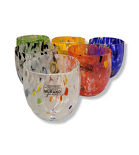 Carica l'immagine nel visualizzatore di Gallery, Serie di 6 bicchieri in vetro di murano - Set of 6 glasses made by hand in Murano Glass