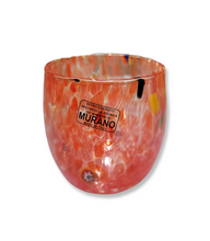 Carica l'immagine nel visualizzatore di Gallery, Serie di 6 bicchieri in vetro di murano - Set of 6 glasses made by hand in Murano Glass