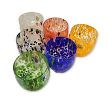 Carica l'immagine nel visualizzatore di Gallery, Serie di 6 bicchieri in vetro di murano - Set of 6 glasses made by hand in Murano Glass