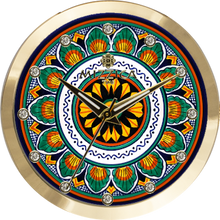 Carica l'immagine nel visualizzatore di Gallery, MIZZICA Time - Orologio con simbolo tipico siciliano Deruta quadrante stampato e maglia milano – MC118 - Clock with typical Sicilian symbol