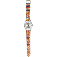 Carica l'immagine nel visualizzatore di Gallery, MIZZICA Time - Orologio con simbolo tipico siciliano Il Fiore Blu – MA109 - Clock with typical Sicilian symbol The Blue Flower