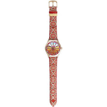 Carica l'immagine nel visualizzatore di Gallery, MIZZICA Time - Orologio con simbolo tipico siciliano La Ruota quadrante stampato – MB101 - Clock with typical Sicilian symbol The wheel