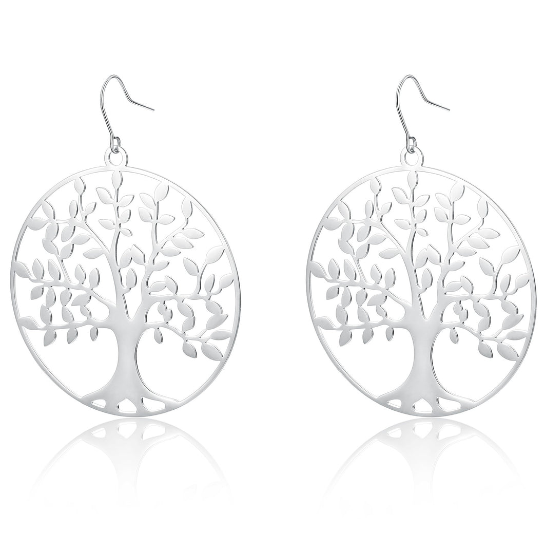 #Brandgioielli - Orecchini Traforati Diametro 5 cm albero della vita