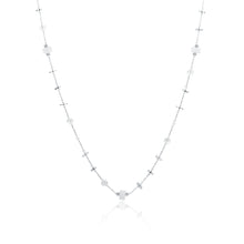 Carica l&#39;immagine nel visualizzatore di Gallery, #BrandGioielli - Collana con Pietre e Cristalli Bianchi.

