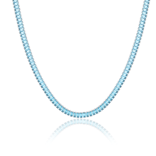 Carica l&#39;immagine nel visualizzatore di Gallery, #BrandGioielli -  Collana TENNIS BAGUETTE TURCHESE.
