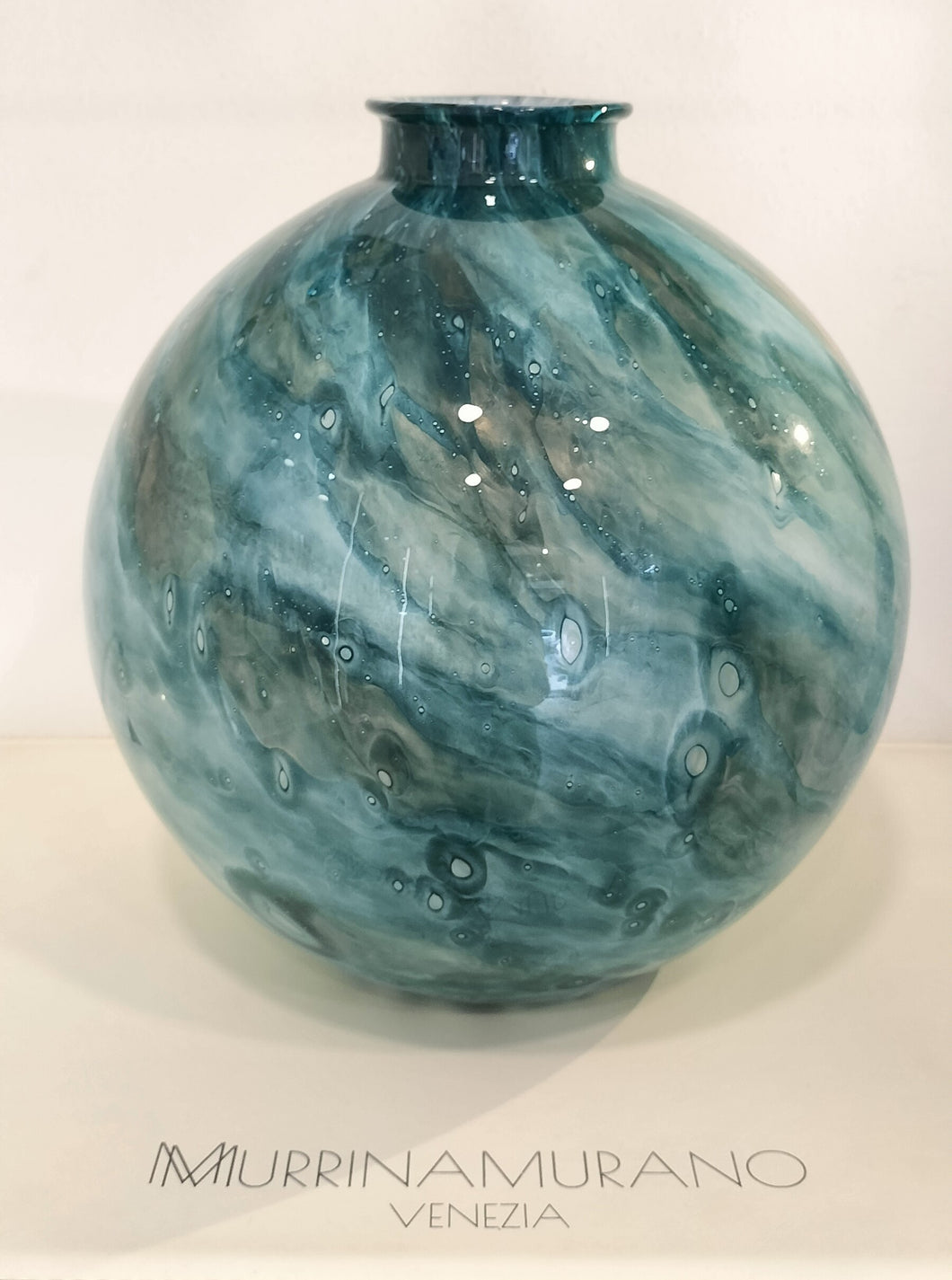 Vaso SFERA VERDE CROMO