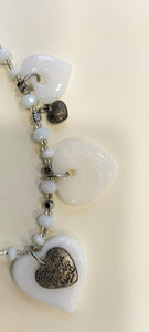 Collana Antica Murrina Venezia AMOUR GIROCOLLO TOP BIANCA