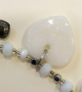 Collana Antica Murrina Venezia AMOUR GIROCOLLO TOP BIANCA