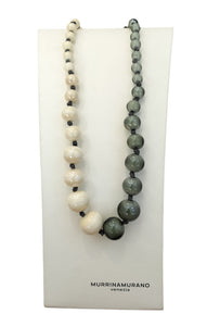 Collana GIROCOLLO MurrinaMurano Venezia AQUA AVORIO