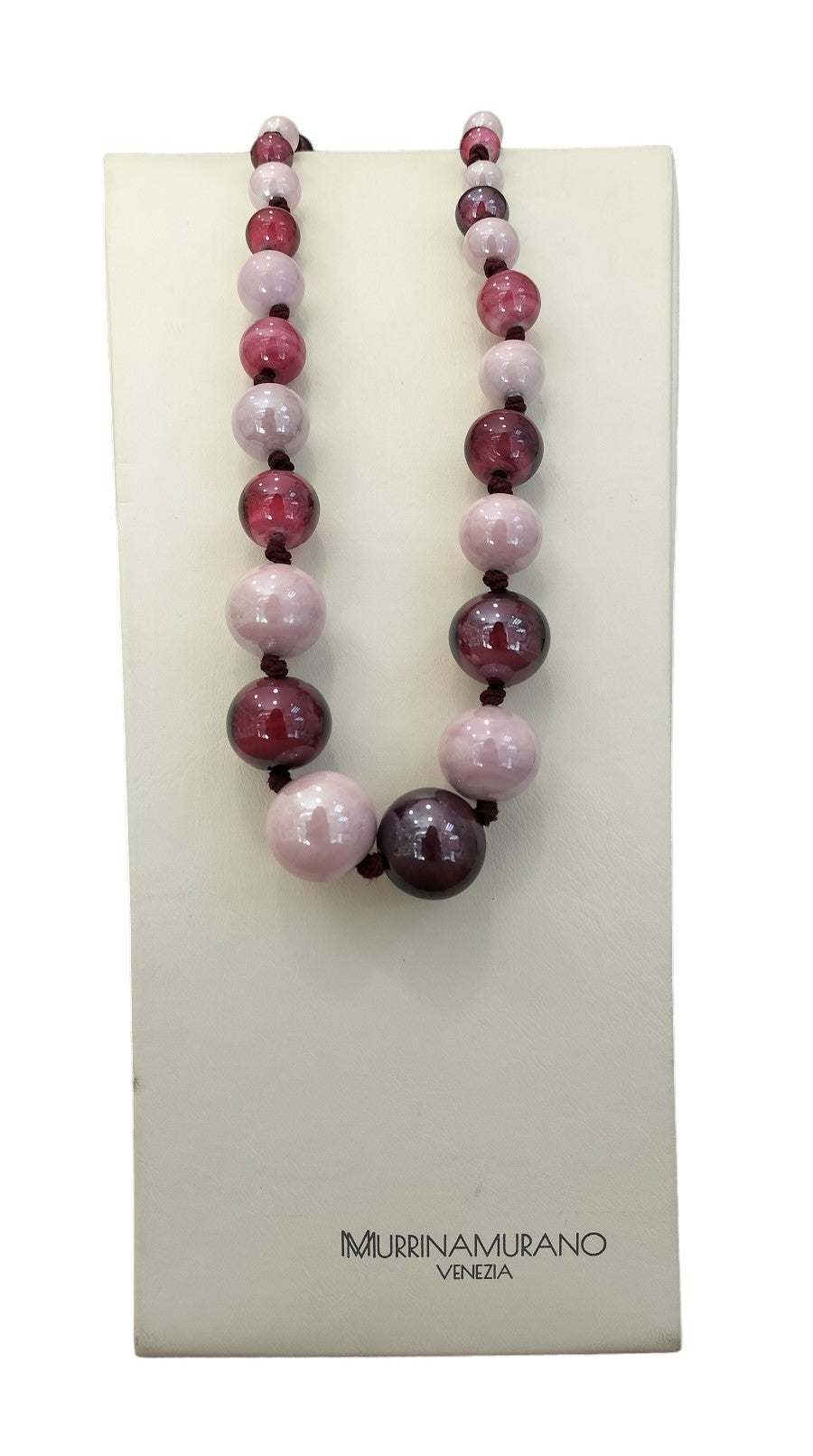 Collana GIROCOLLO MurrinaMurano Venezia  AQUA RUBINO