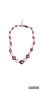 Collana GIROCOLLO MurrinaMurano Venezia  AQUA RUBINO