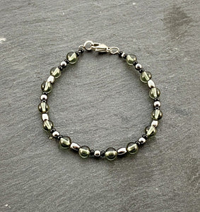 Bracciale UOMO Antica Murrina Venezia ANUBI GRIGIO/VERDE