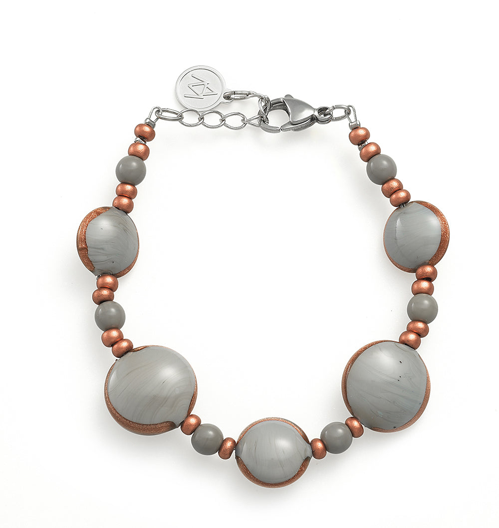 BRACCIALE Antica Murrina Venezia TOP MADEMOISELLE GRIGIO