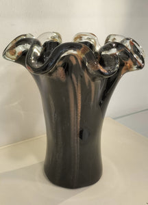 Vaso OSTRICA NERO - AVVENTURINA