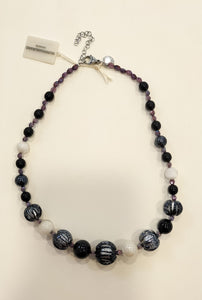 Collana GIROCOLLO MurrinaMurano Venezia GEA NERO