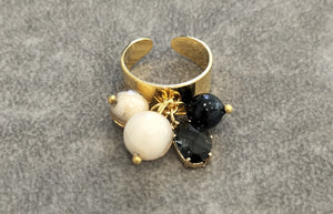 Anello MurrinaMurano Venezia COASTAL ZENITH NERO
