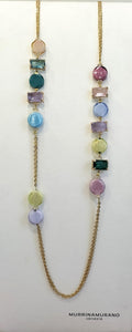 Collana LUNGA MurrinaMurano Venezia SUNSET MIRAGE MULTICOLOR