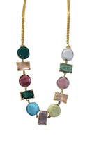 Carica l&#39;immagine nel visualizzatore di Gallery, Collana GIROCOLLO MurrinaMurano Venezia  SUNSET MIRAGE MULTICOLORE

