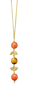 Collana pendente MurrinaMurano Venezia OCEAN ODISSEY ARANCIO