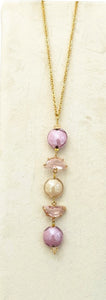 Collana pendente MurrinaMurano Venezia OCEAN ODISSEY ROSA