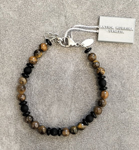 Bracciale UOMO Antica Murrina Venezia TIGER NERO