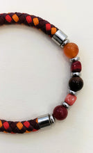 Carica l&#39;immagine nel visualizzatore di Gallery, Bracciale UOMO MurrinaMurano Venezia SHIRAZ ROSSO
