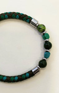 Bracciale UOMO MurrinaMurano Venezia SHIRAZ VERDE
