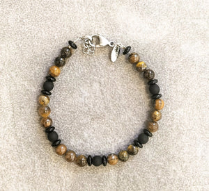 Bracciale UOMO Antica Murrina Venezia TIGER NERO