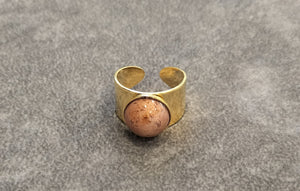 Anello a fascia MurrinaMurano Venezia SEASIDE SERENITY TOPAZIO