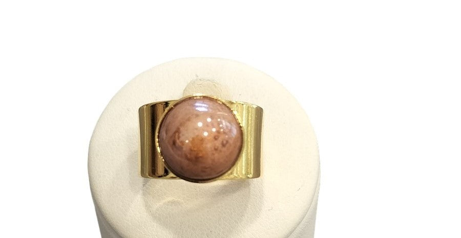 Anello a fascia MurrinaMurano Venezia SEASIDE SERENITY TOPAZIO