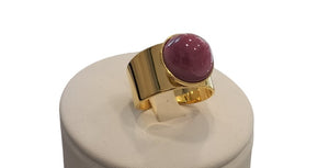 Anello a fascia MurrinaMurano Venezia SEASIDE SERENITY RUBINO