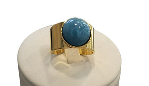 Anello a fascia MurrinaMurano Venezia SEASIDE SERENITY TURCHESE