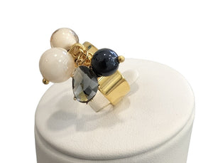 Anello MurrinaMurano Venezia COASTAL ZENITH NERO