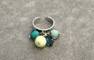 Anello MurrinaMurano Venezia COASTAL ZENITH VERDE