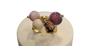 Anello MurrinaMurano Venezia COASTAL ZENITH ROSA