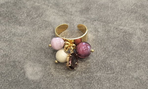 Anello MurrinaMurano Venezia COASTAL ZENITH ROSA