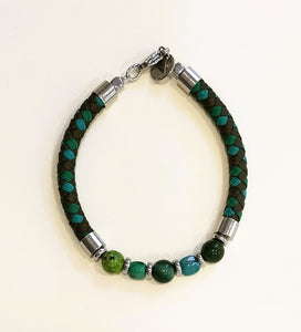 Bracciale UOMO MurrinaMurano Venezia SHIRAZ VERDE