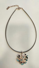 Carica l&#39;immagine nel visualizzatore di Gallery, KLK GIOIELLI - COLLANA FOGLIA GINKO TURCHESE

